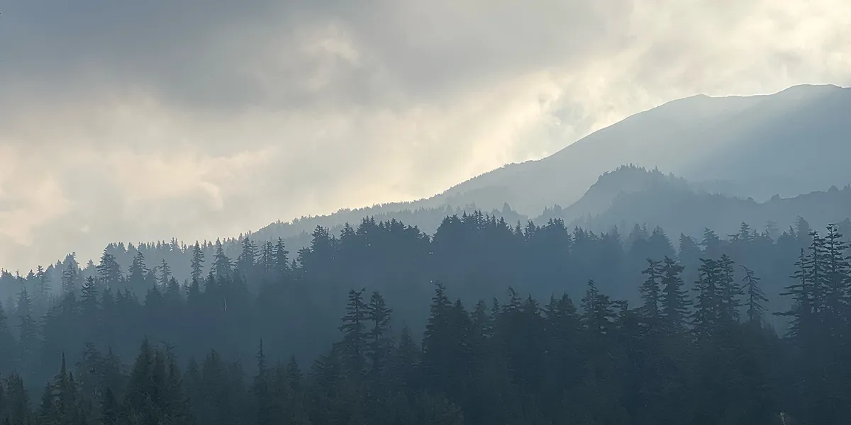 Three Sisters volcanic peaks along the Pacific Crest Trail, Oregon